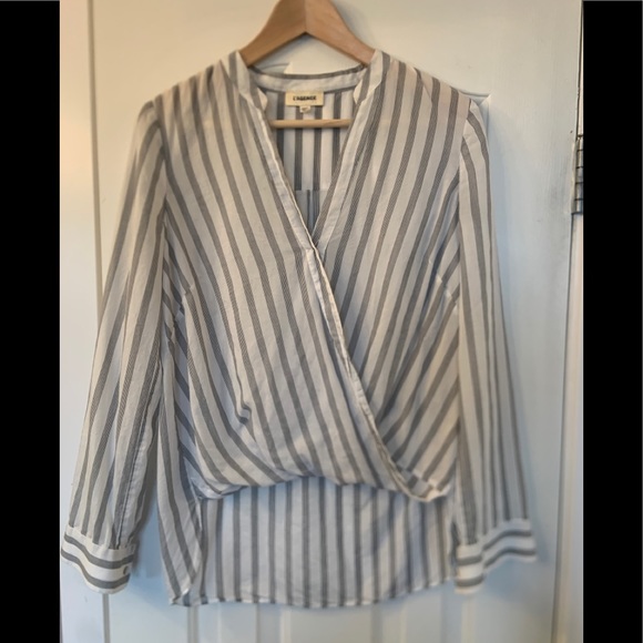 L'AGENCE Tops - L’ AGENCE stripe blouse Revolve